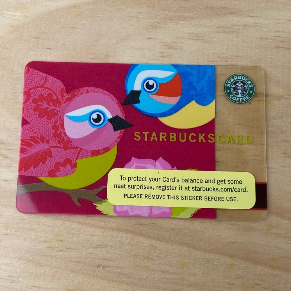 2 Vintage Birds in a Nest Starbucks Cards - Picture 4 of 4